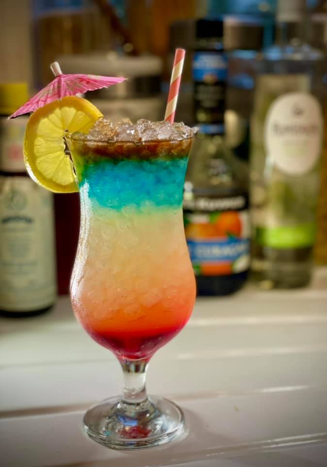 Rainbow Paradise Cocktail